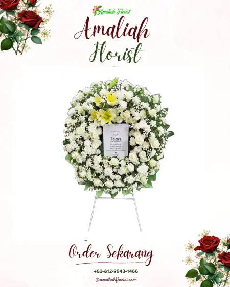 Krans Bunga Duka Pasangan